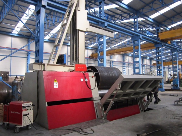 4 ROLL HYDRAULIC PLATE BENDING MACHINE ( 3.100x80mm ) AKYAPAK<br> Bending Thickness: 20.0mm - 80.0mm <br>Bending Dia.: Ø750mm - Ø 5.000mm